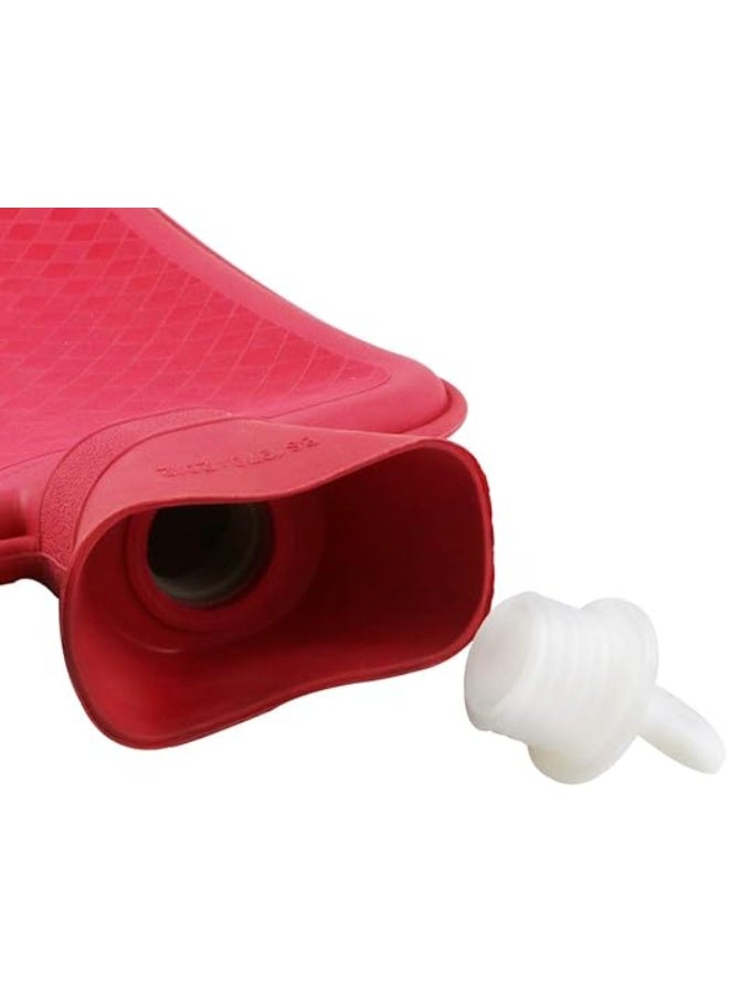 حقيبة ماء ساخن فاخرة من المطاط الطبيعي بسعة كبيرة - قربة متينة خالية من مادة BPA للعلاج الحراري والبارد وتخفيف الآلام - Image 2